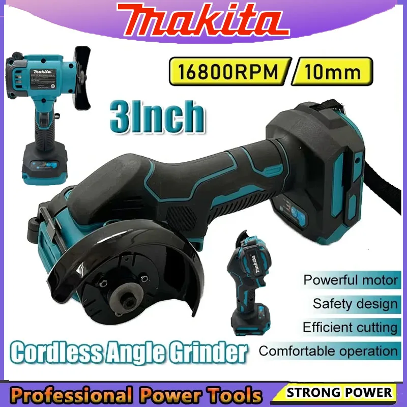 マキタ新 3 インチミニアングルグラインダーコードレス 3 インチ Electirc カットオフツール切断丸鋸電動工具 20V バッテリー