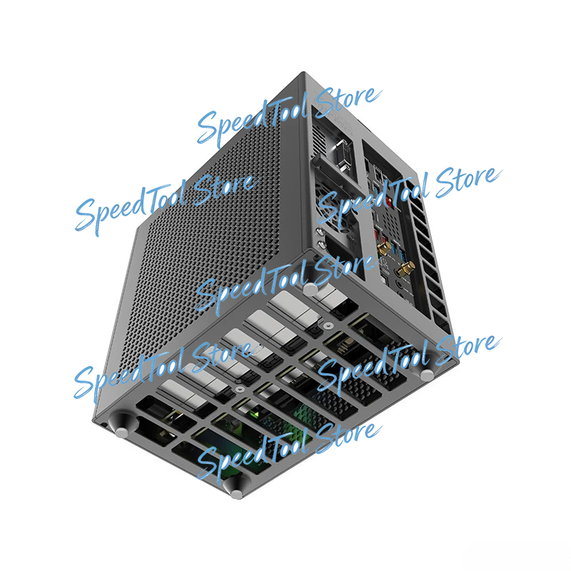 在庫あり Spot Lzmod mini A24-V6 1.0 デュアルスロット セミハイ シングルディスプレイ 1U 電源 ITXシャーシ 5.38リットル