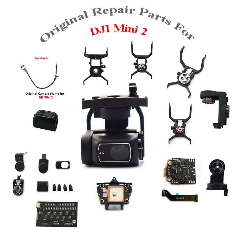 オリジナルジンバルパーツ DJI Mavic Mini/2/SE ジンバルカメラシェル信号/フラットケーブルレンズガラス/カバーダンパーブラケットロール/ヨーアーム