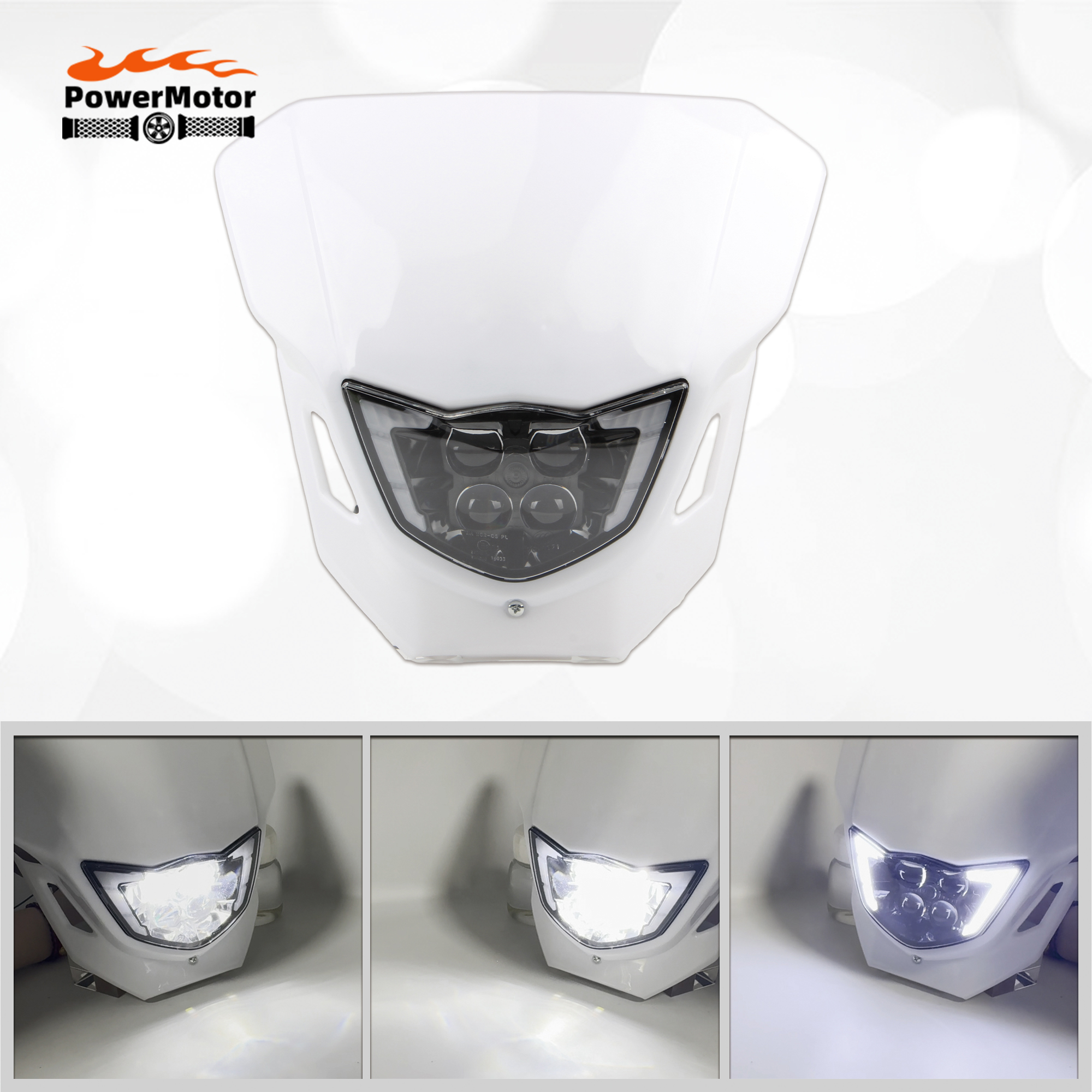 オートバイのヘッドライトアセンブリ LED ヘッドランプヤマハ WR250F WR450F YZ250F YZ450F 2015-2019 モトクロスアクセサリー部品修理された