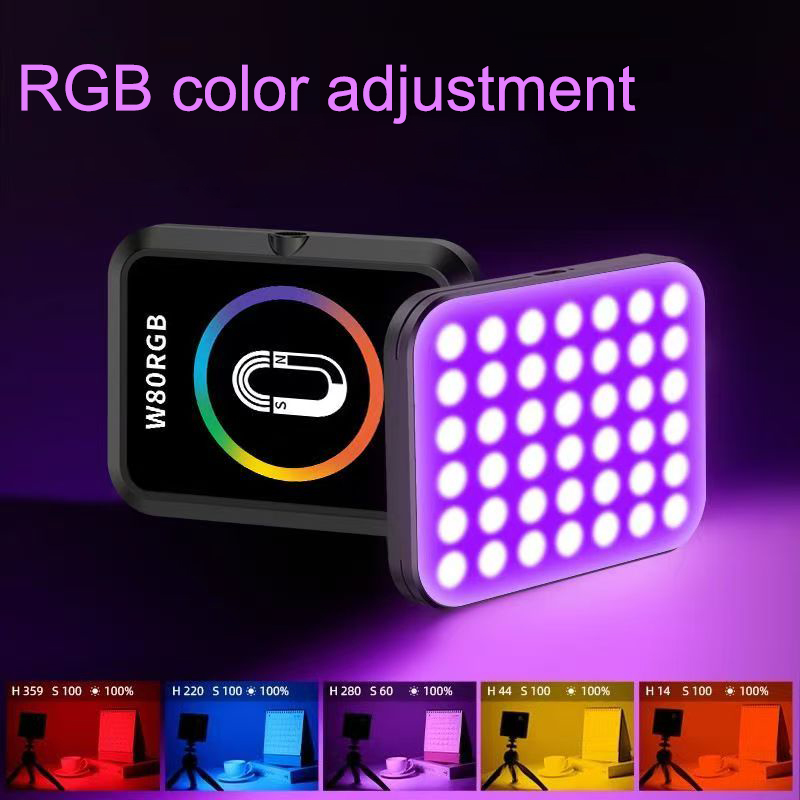 RGB補助光ライブブロードキャストランプ3色LED雰囲気ライトすべての携帯電話タブレットラップトップカメラポータブル自撮りライト