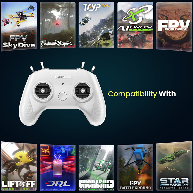 DJI/LIFTOFF/UNCRASHED/TryPFPV ドローントレーニングシミュレーター、リモコンコントローラー、フライトシミュレーターに適しています。