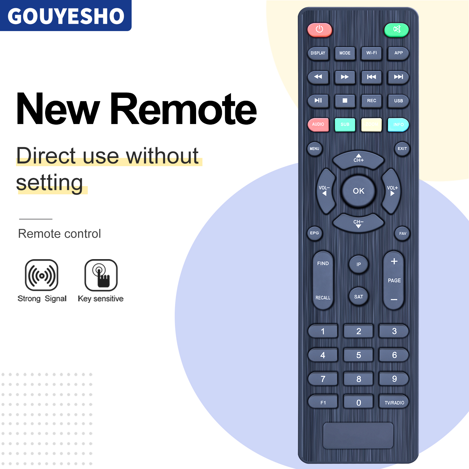 STARSAT SR-4070HD SR-4080HD SR-4090HD テレビボックス用の新しいリモコン