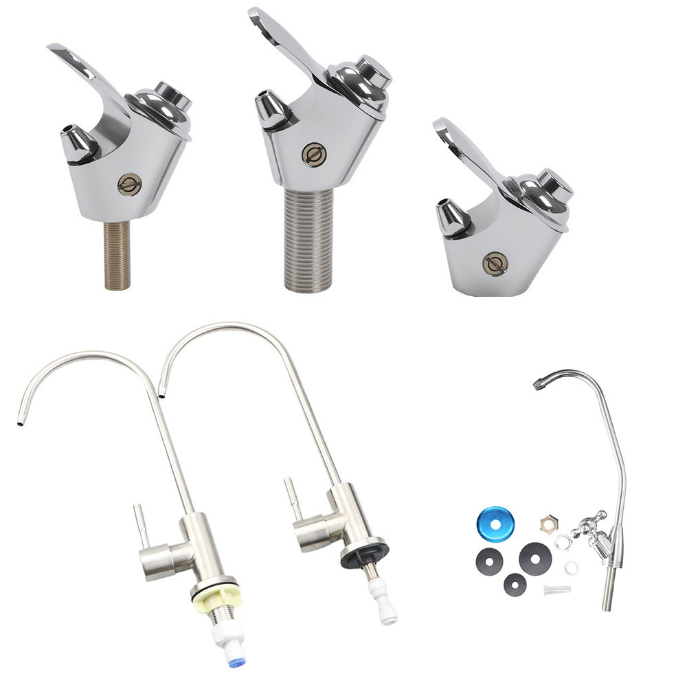 DN8 直接飲料蛇口家庭用キッチン浄水器アクセサリー 304 ステンレス鋼グースネック純水マシンの蛇口