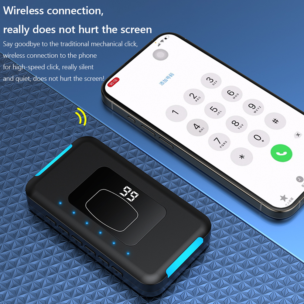 S100 Bluetooth 自動スクリーンクリッカースマートフォンワイヤレス自動クリックデバイス 199 ギアミュートクリックシミュレータすべてのスマートフォン