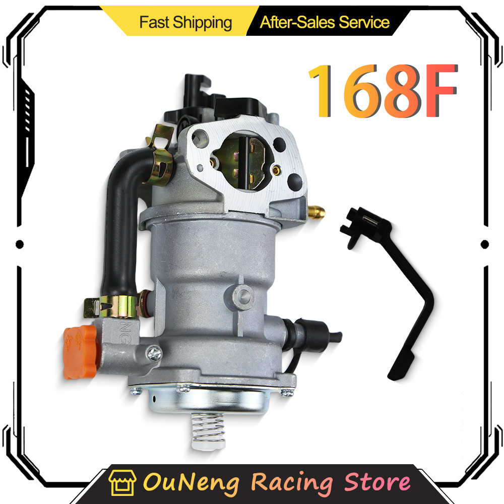 デュアル燃料 168 ユニットマニュアルキャブレター LPG NG 2kw 3kw GX160 168F 170F 草刈り園芸発電炭水化物