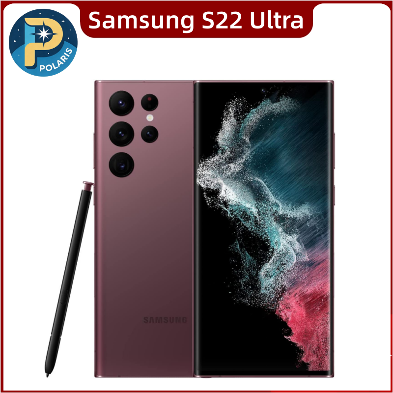 C Samsung Galaxy S22 Ultra 5G S908U 8GB 128GB 12GB 256GB/512GB/1TB ROM 実質的に新しいロック解除された Android 携帯電話