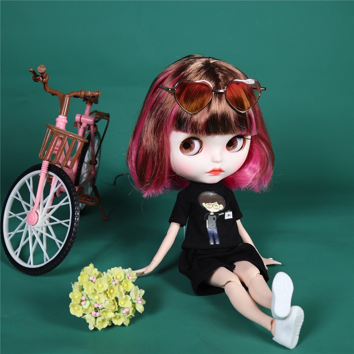 ICY DBS ブライス人形 1/6 bjd ピンクと茶色の髪ジョイントボディ 30 センチメートル女の子ギフトアニメヌード人形