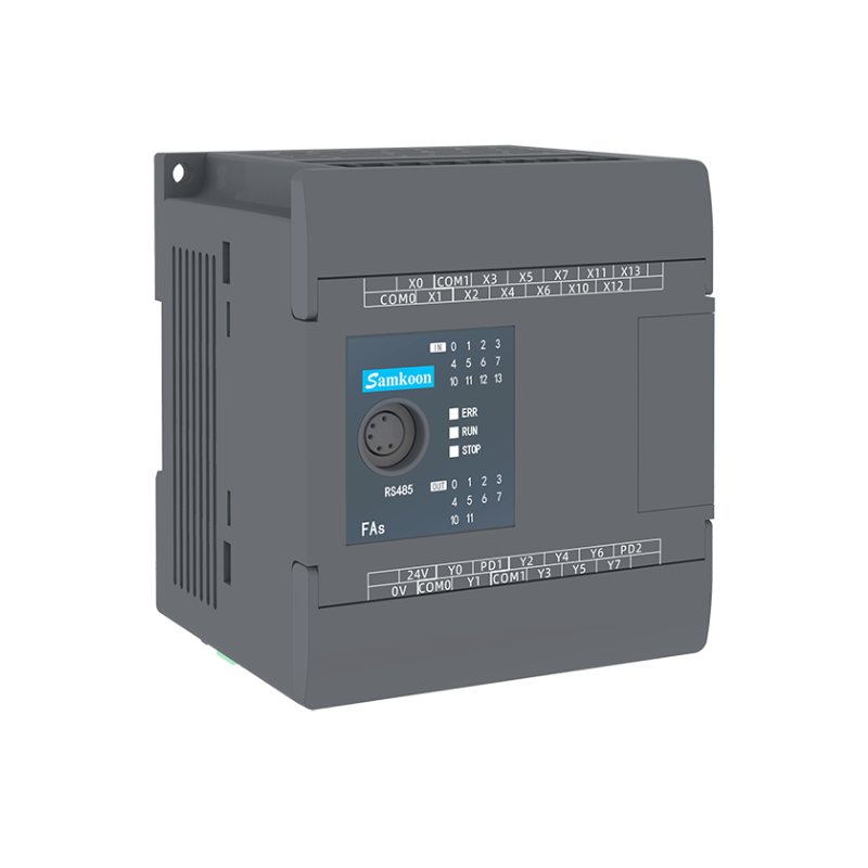 Samkoon PLC コントローラ 12 入力 8 出力トランジスタタイプ AC 100 〜 240V RS485 パルス出力プログラマブルロジックコントローラ
