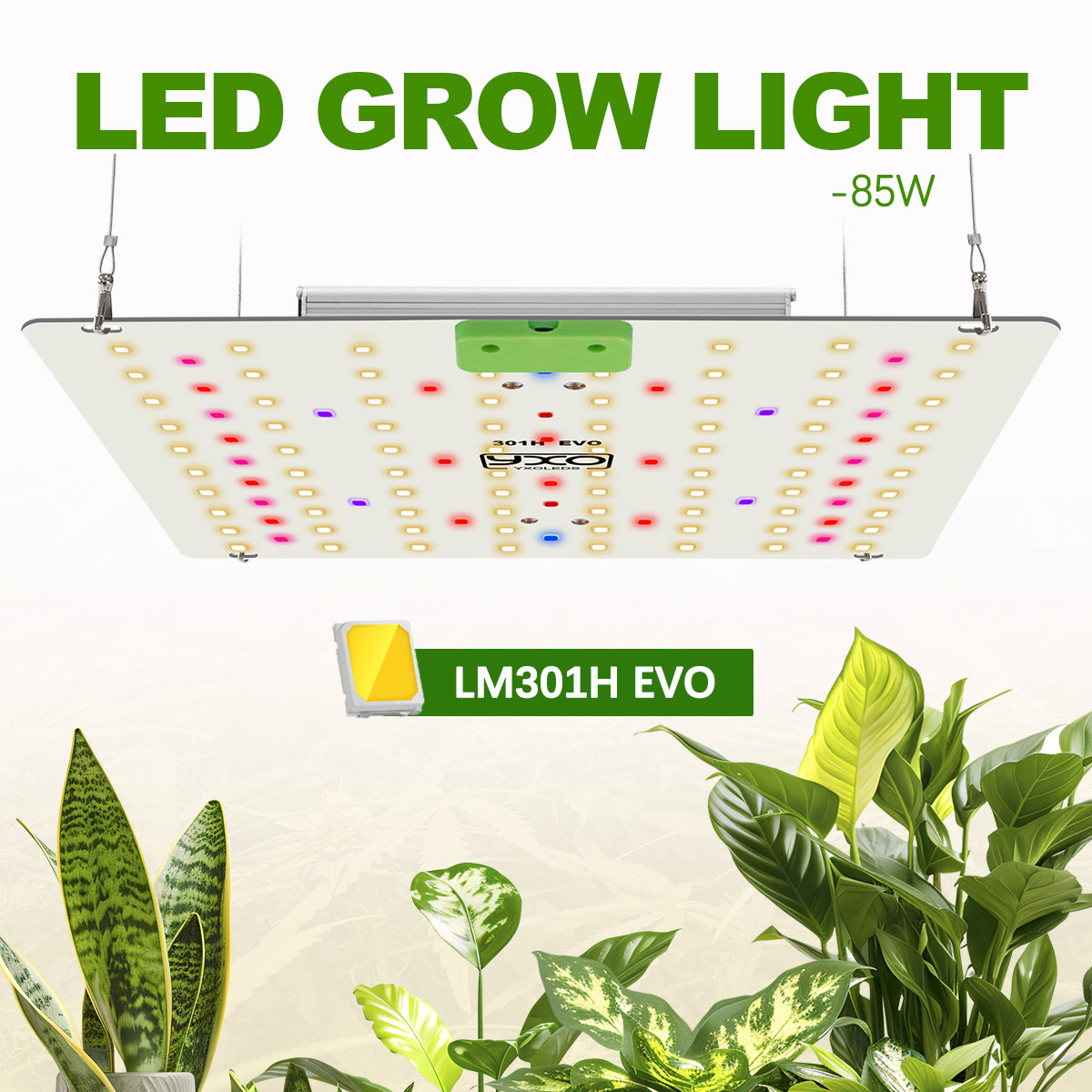 LM301h EVO 85W 180W 調光可能な植物育成ライトは、植物の成長と開花を促進します優れた熱放散