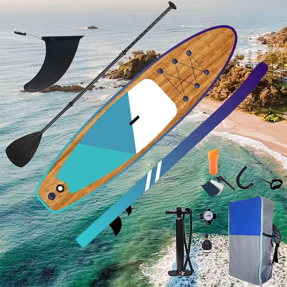 BSCI / EN 低価格ウォータースポーツサーフィンレスキューインフレータブル Sup フィンウォーターボードサーフ Sup インフレータブル Sup フィンパドルボード