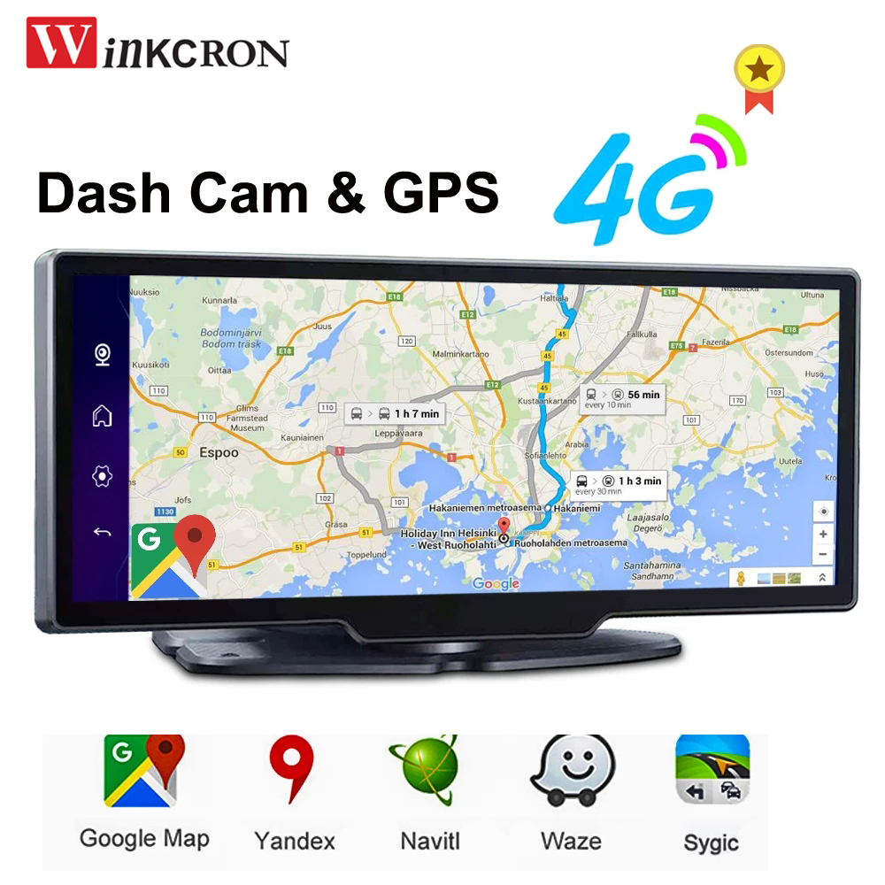 11 インチカー GPS ナビゲーションダッシュボードレコーダー Android 8.1 フル HD 1080P ビデオ DVR WiFi デュアルカメラ自動 24 時間モニター