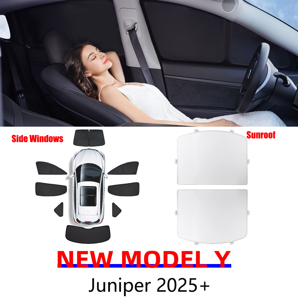 テスラモデル Y ジュニパー 2025 2026 起動サンシェードフロントリアサイドウィンドウサンシェードフロントガラス太陽屋外キャンプアクセサリー