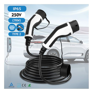 トレンドレベル 2 EV 充電ケーブル、5m タイプ 2、最新アップデート住宅用途電気自動車充電ケーブル 16/32A