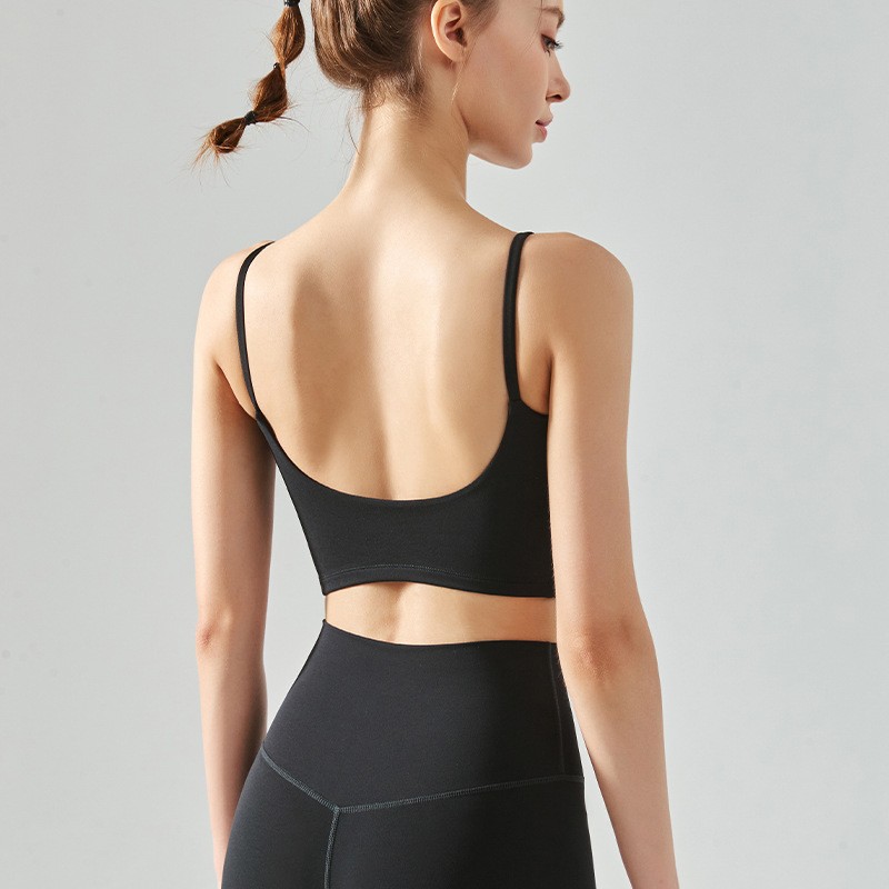 スポーツブラトップ 女性用 プッシュアップ 固定パッド入り プッシュアップトップス フィットネスベスト ランニング ジムブラ ヨガ 通気性スポーツ下着