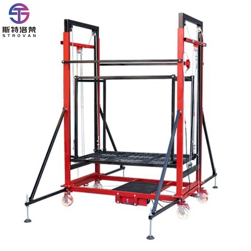 建設のための0.3トン0.5トン移動式電動昇降はしご足場プラットフォーム
