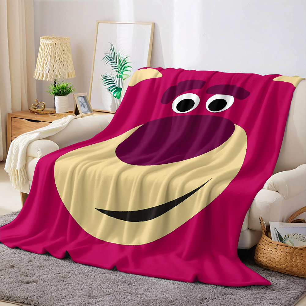 Lotso フェイス フランネルブランケット 暖かい 柔らかい ハロウィン クリスマス ソファ 暖かく居心地の良い装飾的な装飾ギフト オールシーズン用