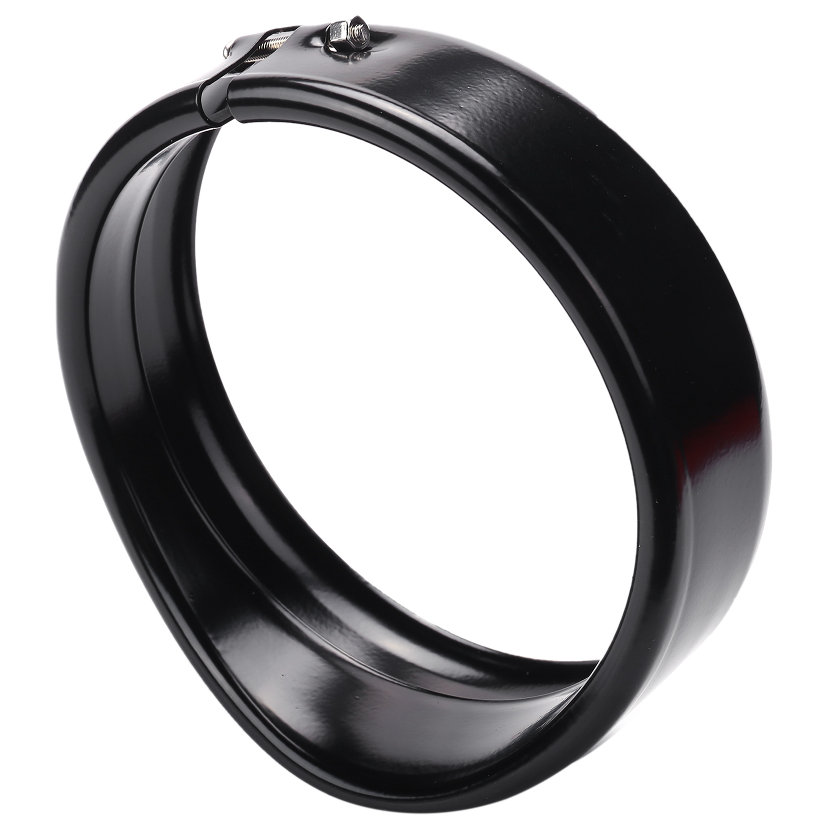 #274S Motorcycle Headlight Trim Rings 5.75 inch for Harley Davidson (Black)
