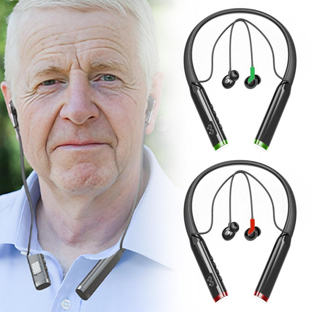 2026 新しい Bluetooth イヤホンワイヤレスヘッドフォン補聴器 2-in-1 磁気充電サウンドアンプ目に見えない補聴器
