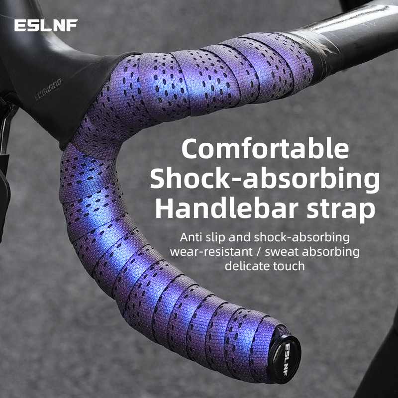 ESLNF カラフルな厚みのある滑り止めロードバイクハンドルバーテープ防振快適で軽量自転車ハンドルバーテープ
