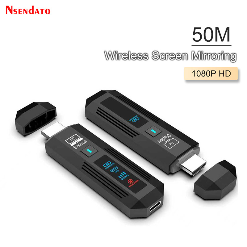 5G 50M ワイヤレス HDMI トランスミッターとレシーバー 1080P HDMI トランスミッター ビデオ オーディオ エクステンダー ラップトップ TV プロジェクター モニター PC用