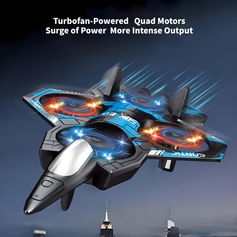 リモコン戦闘機子供飛行ヘリコプター RC ホビージェット飛行機 2.4 グラム戦闘機おもちゃのドローンライト付き