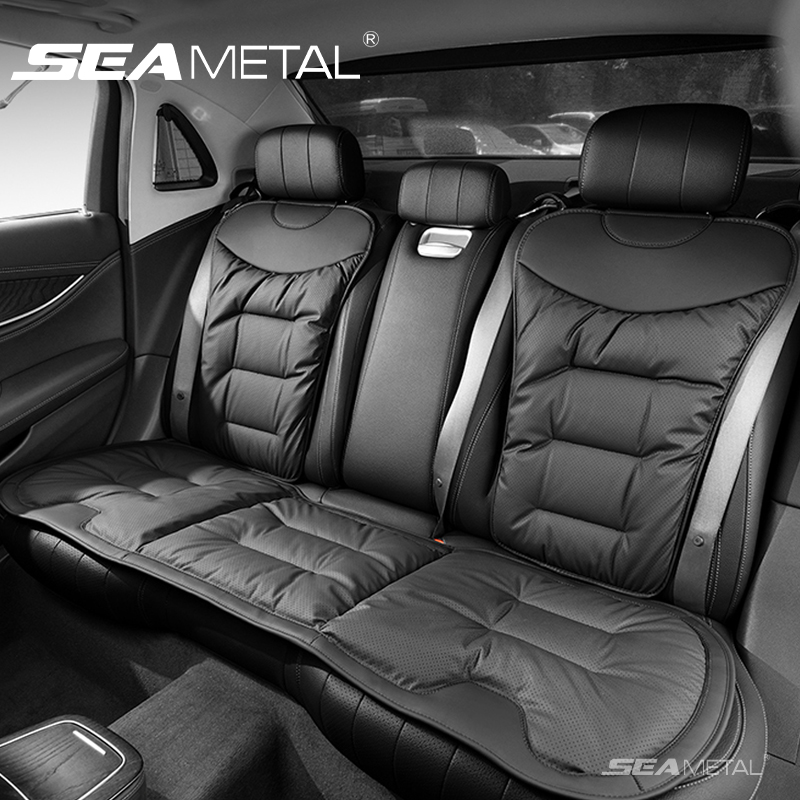 Seametal カーシートカバーナッパレザーカーシートクッションプロテクター冬暖かいシートマットソフト通気性シートカバーパッドアクセサリー