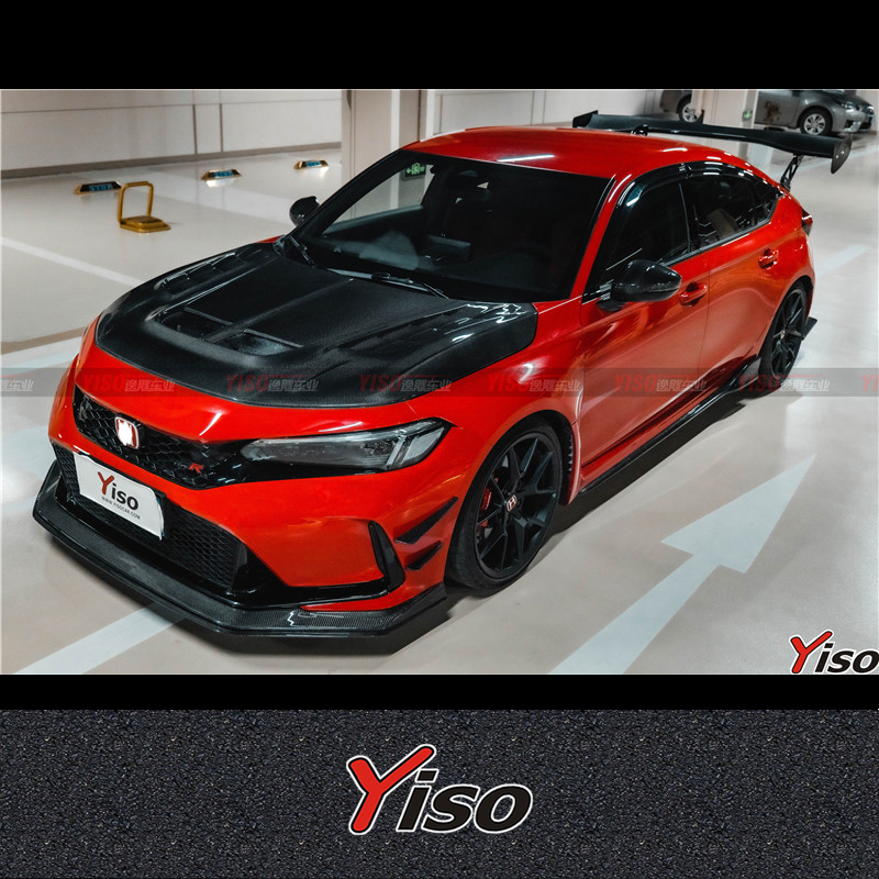 TypeR FL5 Varis に適合 改質カーボンファイバー フロントスポイラー フロントショベルジョー フロントスポイラー Varis フロントリップ