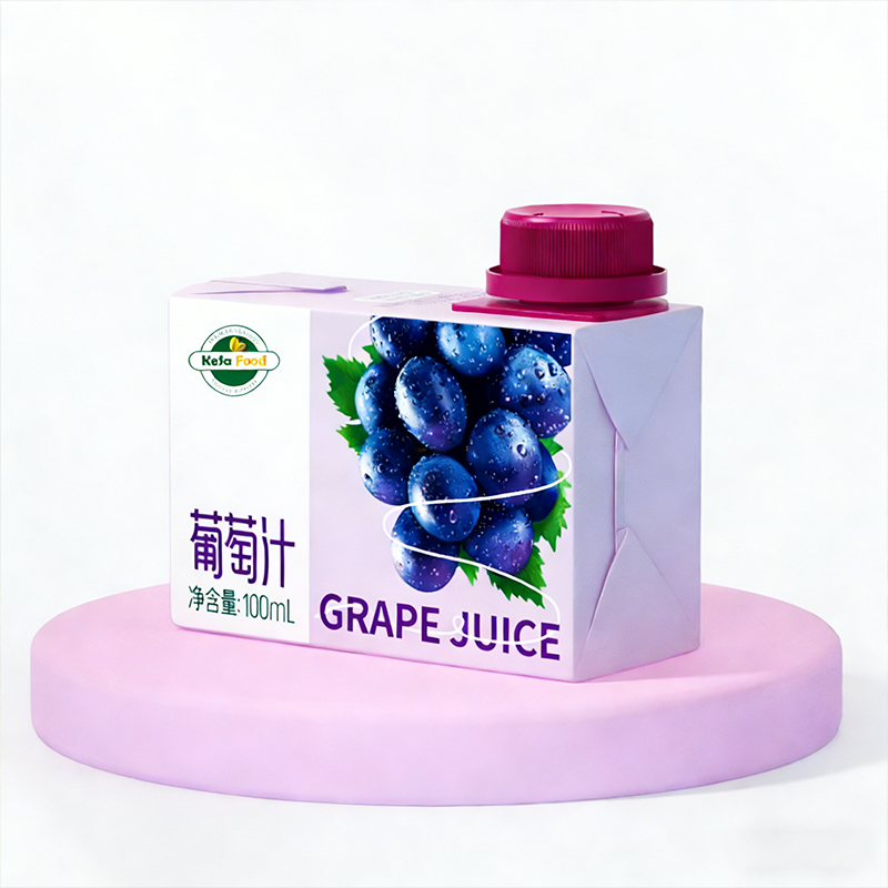 100ml グレープ ジュース ドリンク スイート フルーツ フレーバー飲料 24 パック 12 ヶ月の賞味期限