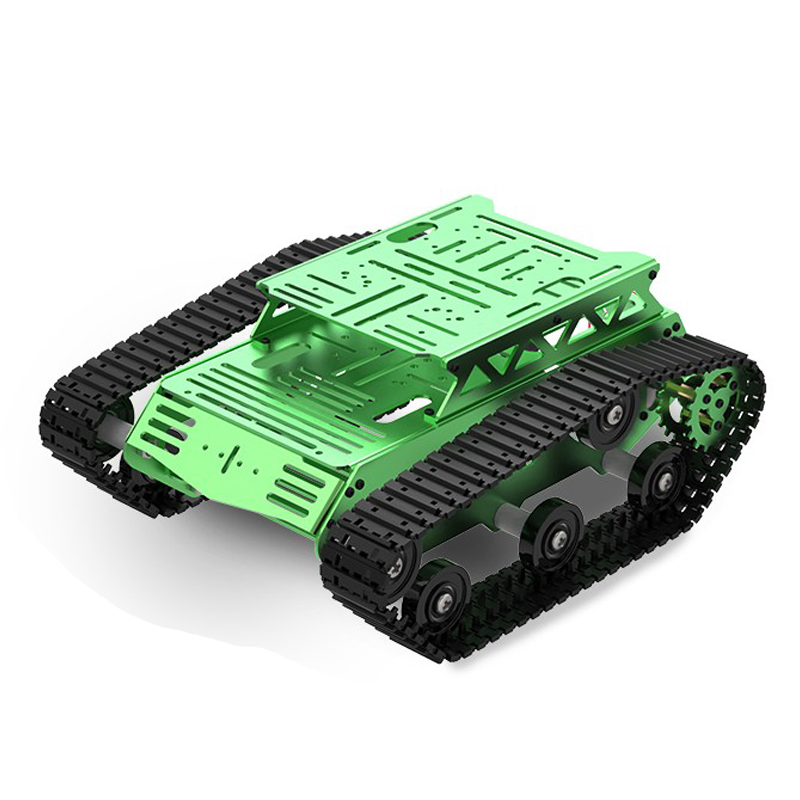 5 キロ負荷金属タンクシャーシ 8V DC エンコーダモーター付きインテリジェント車追跡車両 ROS タンクシャーシプログラマブルロボット DIY キット