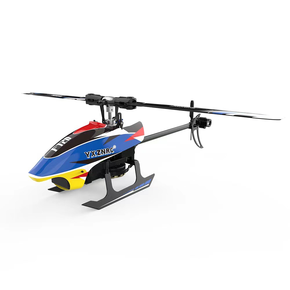 YXZNRC F120 2.4G 6CH 6軸ジャイロ 3D6G ダイレクトドライブ ブラシレスモーター フライバーレス RC ヘリコプターモデル FUTABA S-FHSS と互換性あり
