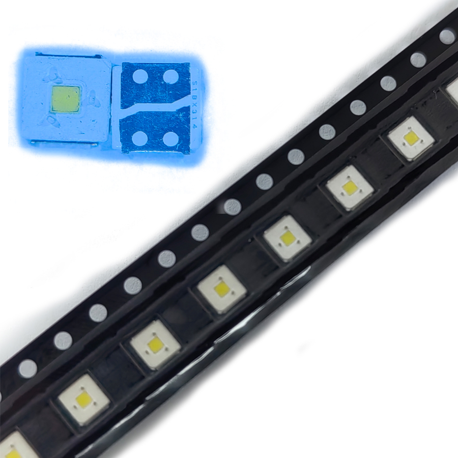 100PCS/Lot SMD LED 2.4W 3535 3V Cool White 153LM High Power For TV Backlight Application