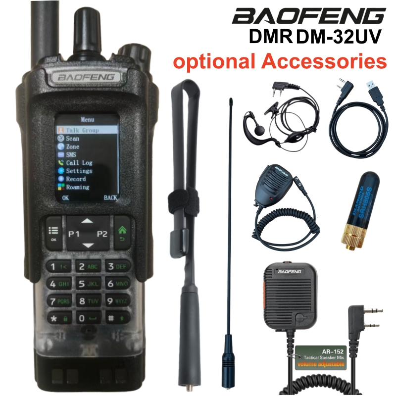 長距離のための Aes256 暗号化が付いている透明な Baofeng ラジオ Dm - 32Uv Dmr デジタル ワイヤレス マシン