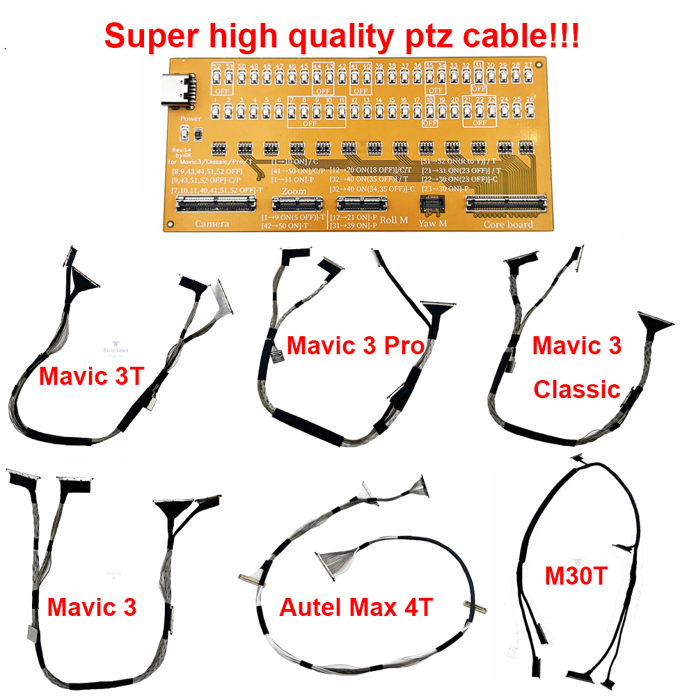 100% working Gimbal Ptz Cable for DJI Mavic 3/3T/3 Classic/3 Pro Matrice 30T Camera Signal Transmission Line Support Wholesale