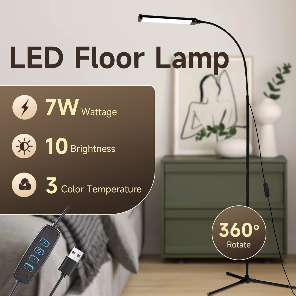 調光可能な LED フロアランプリモコンスタンドフロアライト Led ベッドサイドランプ読書照明寝室研究オフィス装飾