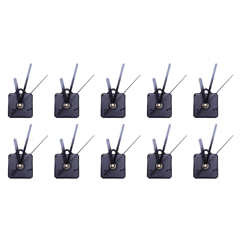 10X クォーツムーブメント壁時計ムーブメントメカニズムサイレントモード DIY 修理交換部品キット家の装飾