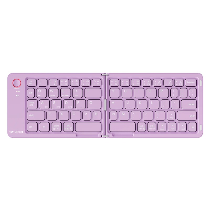 E4 ワイヤレス折りたたみキーボード黒、白、ピンク、紫 4 色オプションのモバイルデバイス用コンパクトワイヤレスキーボード