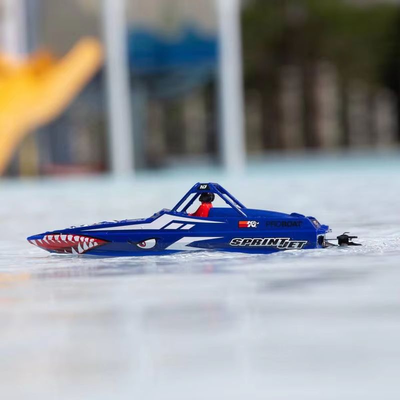 プロボートリモコンジェットボート 9 インチ 23 センチメートルミニ起毛電動オートリセット Rtr Sprintjet プール水レーシング大人の趣味のギフト