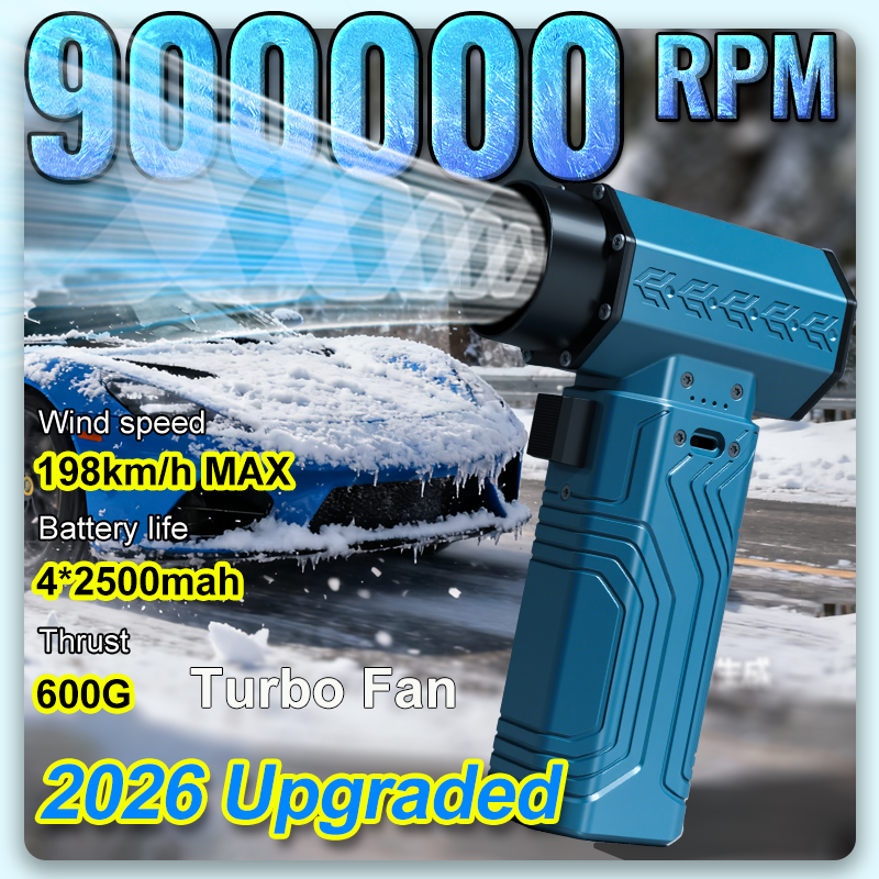 新しい 900000RPM 強力な送風機 10000MAH 600 グラム推力 198 キロ/h 風ブラシレスミニターボファンダスター葉除去乾燥機コンピュータ