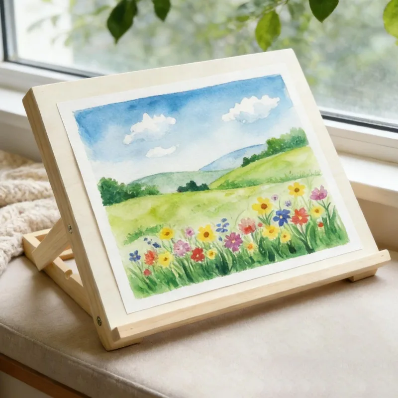 デスクトップイーゼル 絵画用 木製 角度調整可能 折りたたみ式ホルダー 折りたたみ式ペインティングイーゼル 卓上 大人 初心者 ティーン向け