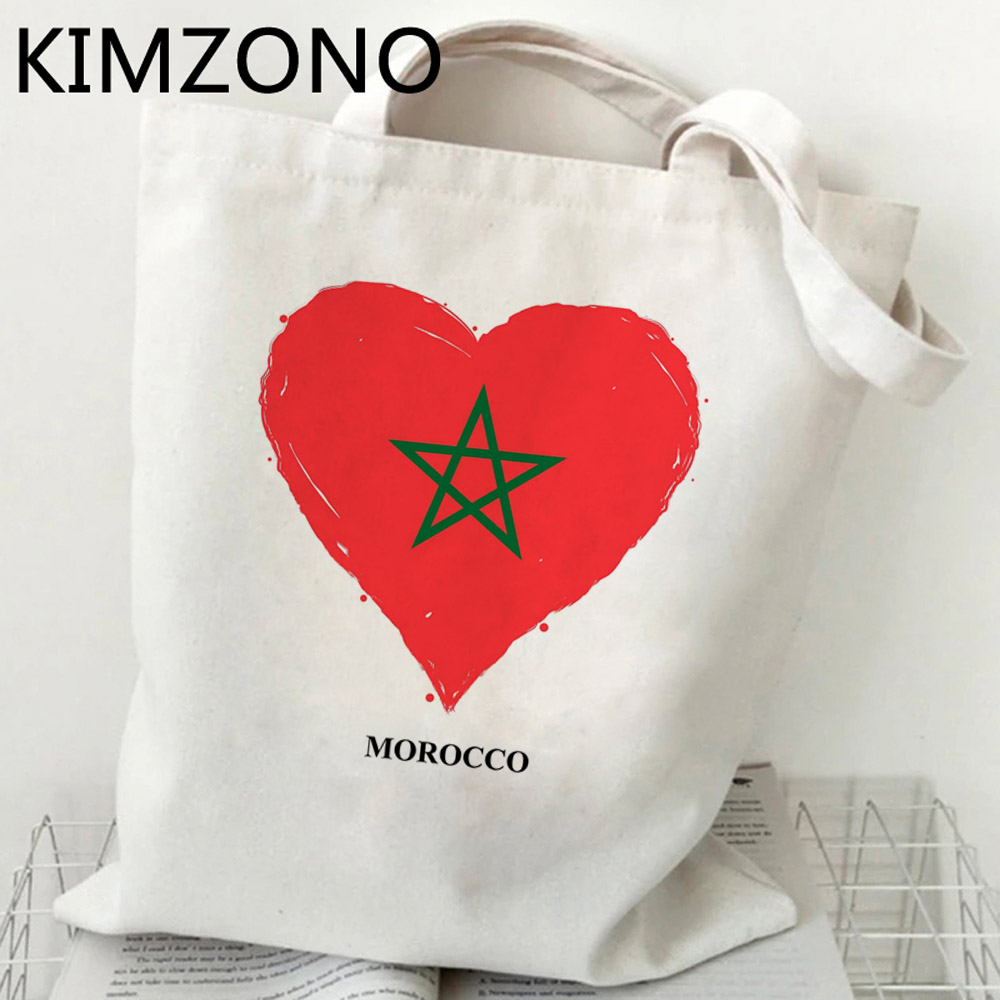 Maroc モロッコ ショッピングバッグ 食料品 コットン ボルサ 再利用可能なショッパー エコバッグ トート ウーブングラブ
