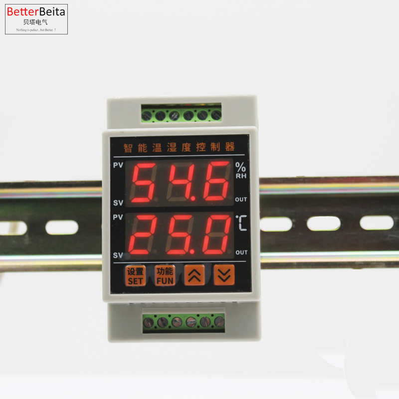 -40 〜 85 'C 0.0 〜 99.9%RH 35 ミリメートル din デジタルサーモスタットと湿度計センサー Din 温度と湿度コントローラレギュレータ