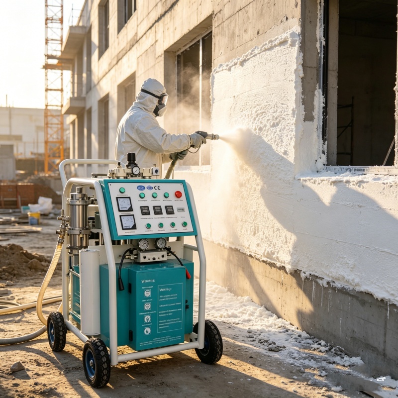 エネルギー効率の高い用途向けのヒーターを備えた革新的な空気圧スプレーフォームマシンポリウレタンスプレーマシン