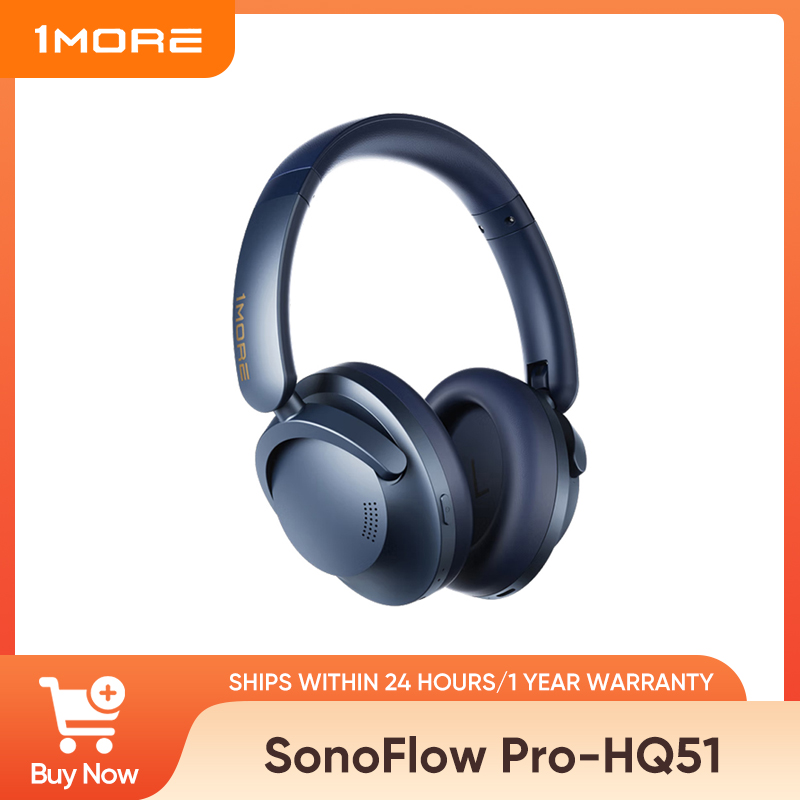1MORE SonoFlow Pro ワイヤレスヘッドフォン 100H プレイタイムフラッシュセール Bluetooth アクティブノイズキャンセリング高解像度オーディオクリアコール