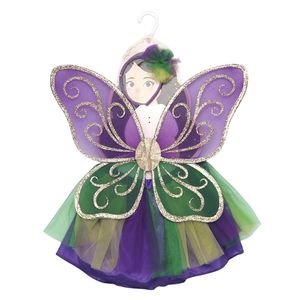 大人気！子供用カーニバルパフィーショートスカートガールズセット（花柄ヘッドバンドとサテンチュールスカート付き）