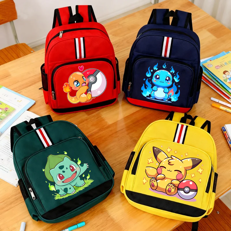 ポケモンピカチュウ通学アニメフィギュアバックパック学生漫画アニメ大容量バックパック新学期パーティーギフト新