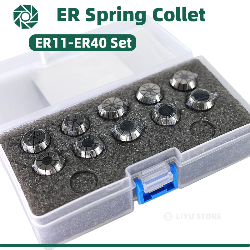 LIYU ER コレットチャック ER11 ER16 ER20 ER25 ER32 ER40 CNC フライスツールホルダー彫刻機旋盤ミルスプリングチャック CNC