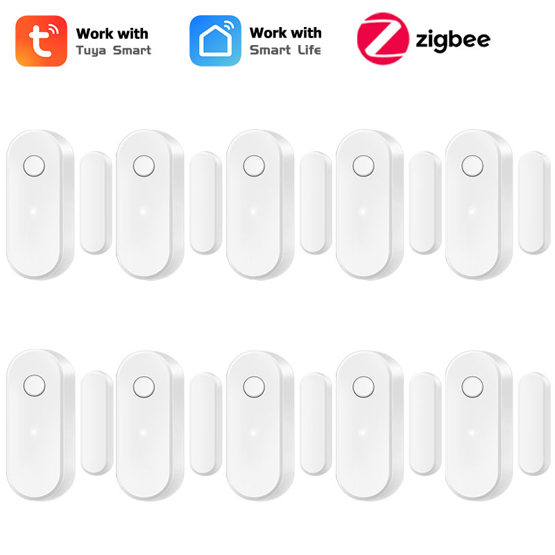 Tuya Zigbee ドアオープン検知器 窓不法侵入 自動連携センサー スマートライフアプリ リアルタイムモニター ニーズゲートウェイ
