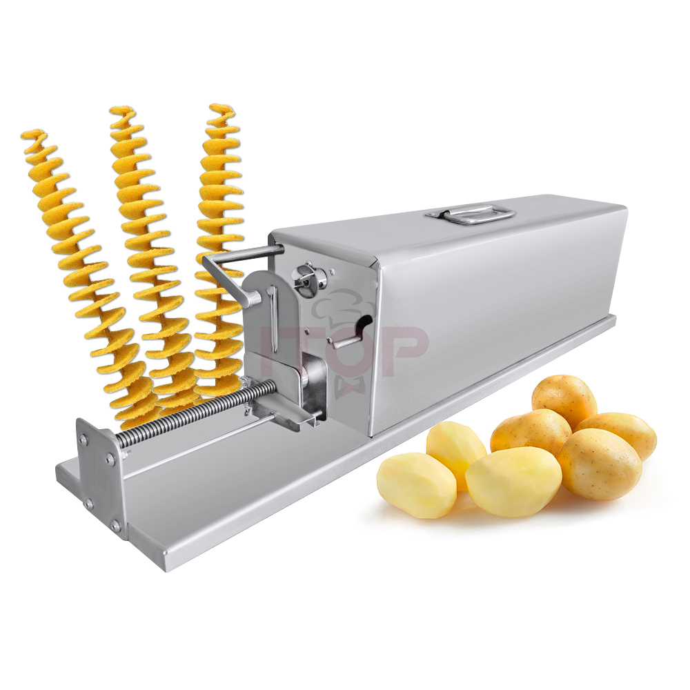 ITOP 電動スパイラルポテトスライサー自動ストレッチポテトチップス効率的なポテトタワーマシンフィットスティック 40 センチメートル