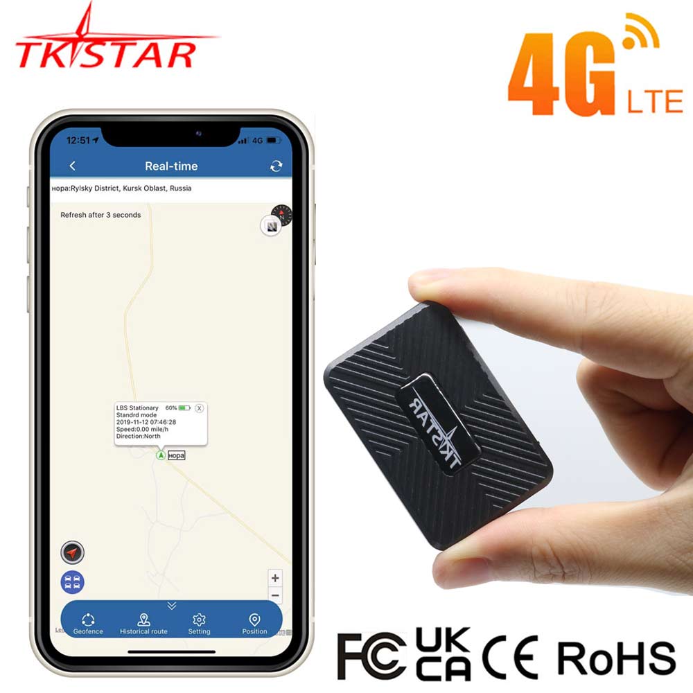 車トラッカー 2G 4G ミニ GPS トラッカー車 1500mAh TKSTAR 4G GPS トラッカーロケーター 2G 4G マグネット無料アプリ車両 GPS PK TK905 GF07